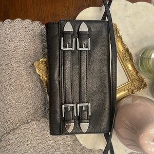 Black Leather Michael Kors Crossbody Purse